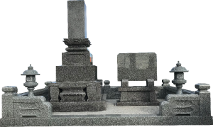 外柵墓前灯篭付モデル型